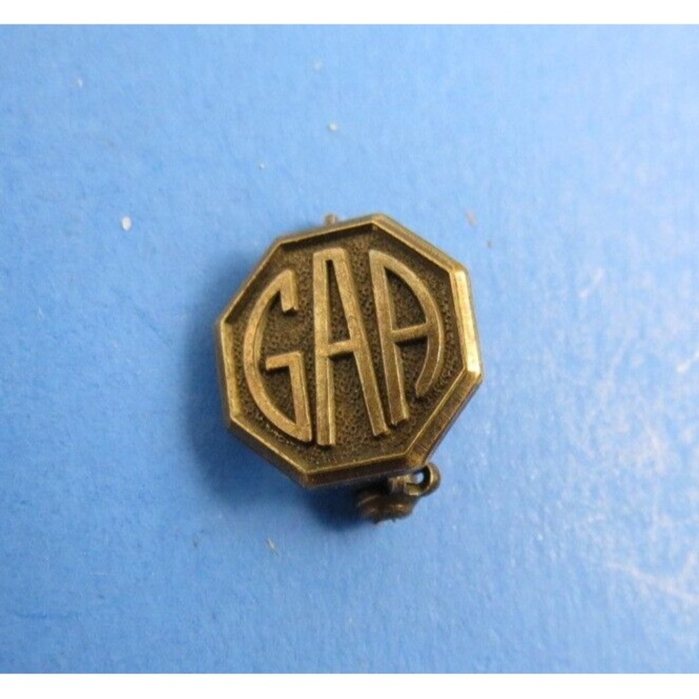 Vintage Girls Athletic Association Pin GAA Copper Color